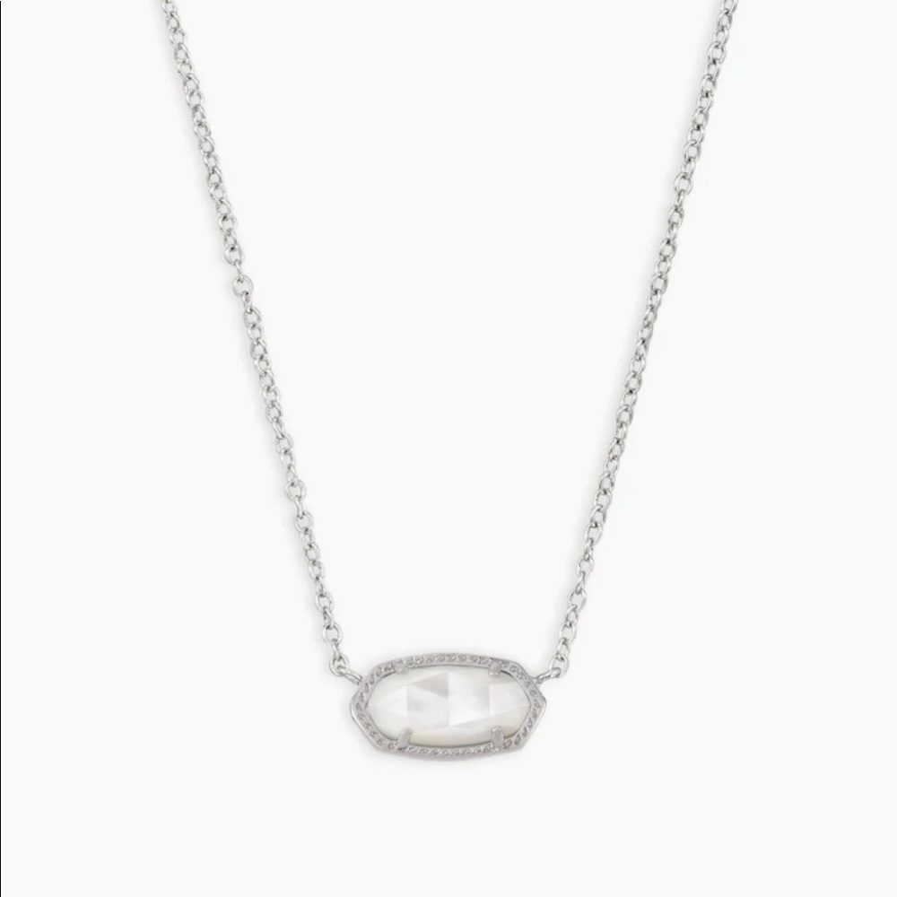 Elisa Silver  Necklace Ivory Mother-Of-Pearl